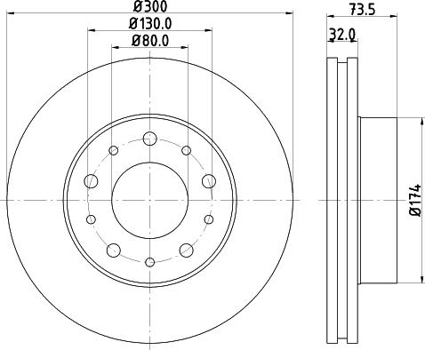 DON PCD19491 - Bremžu diski www.autospares.lv