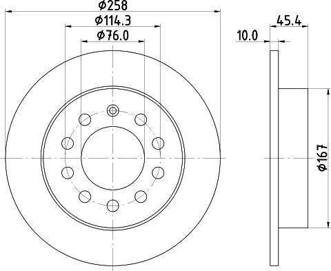 DON PCD19052 - Bremžu diski www.autospares.lv