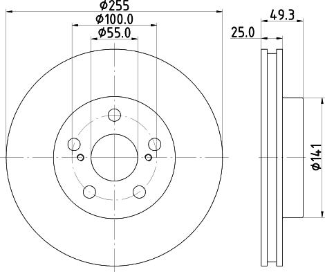 DON PCD19082 - Bremžu diski www.autospares.lv