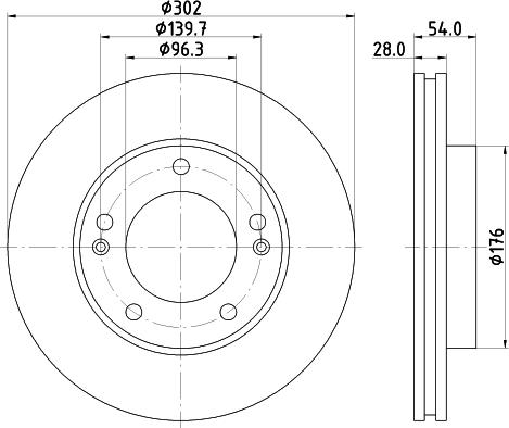 DON PCD19032 - Bremžu diski www.autospares.lv