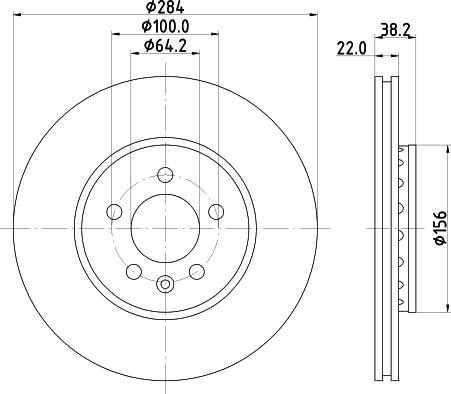 DON PCD19102 - Bremžu diski autospares.lv