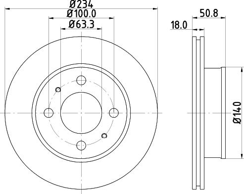 DON PCD19132 - Bremžu diski www.autospares.lv