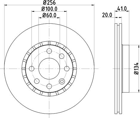 DON PCD14952 - Bremžu diski www.autospares.lv