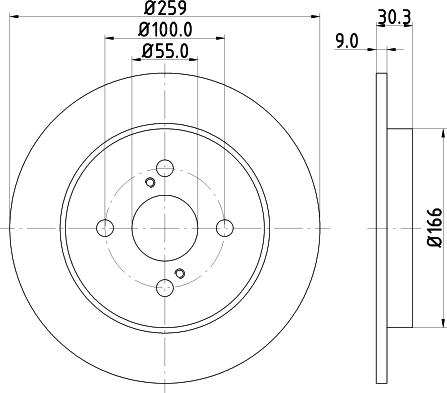 DON PCD14912 - Bremžu diski www.autospares.lv