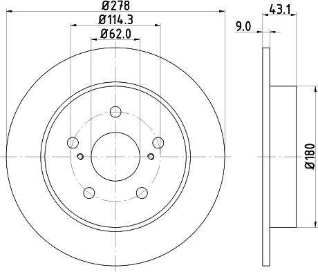 DON PCD14452 - Bremžu diski www.autospares.lv