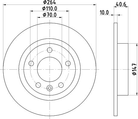 DON PCD14402 - Bremžu diski www.autospares.lv