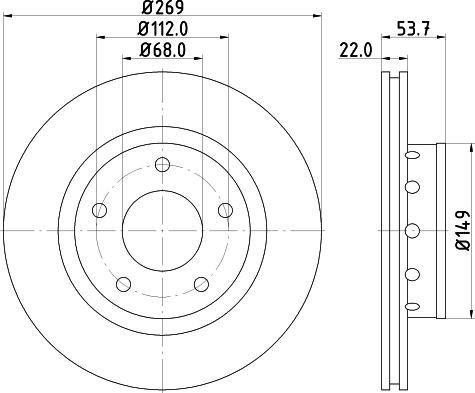 DON PCD14432 - Bremžu diski www.autospares.lv