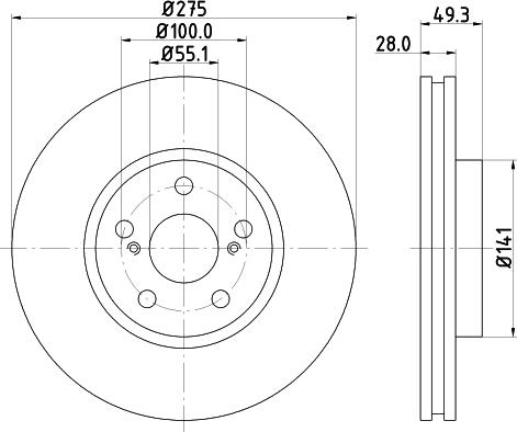 DON PCD14582 - Bremžu diski www.autospares.lv