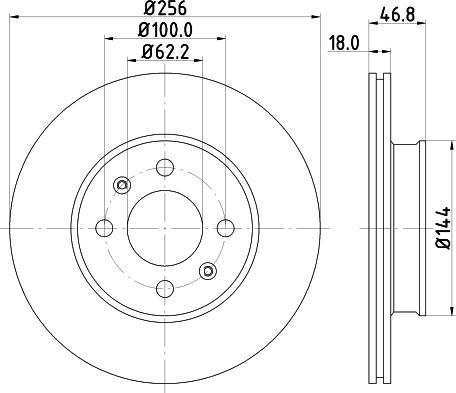 DON PCD14522 - Bremžu diski www.autospares.lv