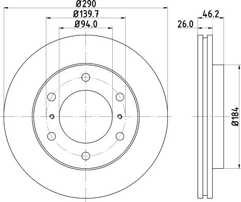 DON PCD14662 - Bremžu diski www.autospares.lv