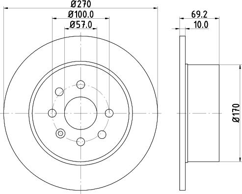 DON PCD14082 - Bremžu diski www.autospares.lv