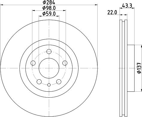 DON PCD14032 - Bremžu diski www.autospares.lv