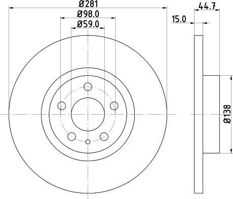 DON PCD14172 - Bremžu diski www.autospares.lv