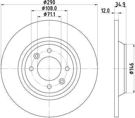 DON PCD14802 - Bremžu diski autospares.lv