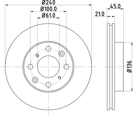 DON PCD14822 - Bremžu diski www.autospares.lv