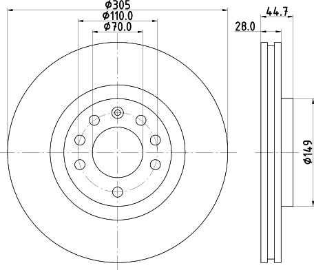 DON PCD14872 - Bremžu diski www.autospares.lv