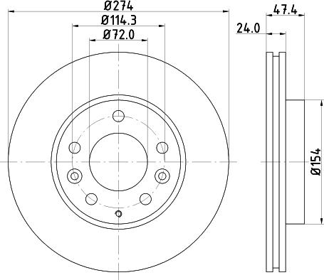 DON PCD14332 - Bremžu diski www.autospares.lv