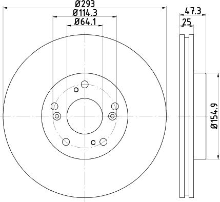 DON PCD14372 - Bremžu diski www.autospares.lv