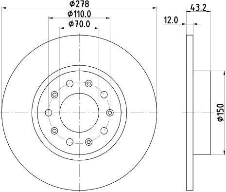 DON PCD14262 - Bremžu diski www.autospares.lv