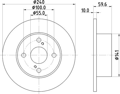 DON PCD14772 - Bremžu diski autospares.lv