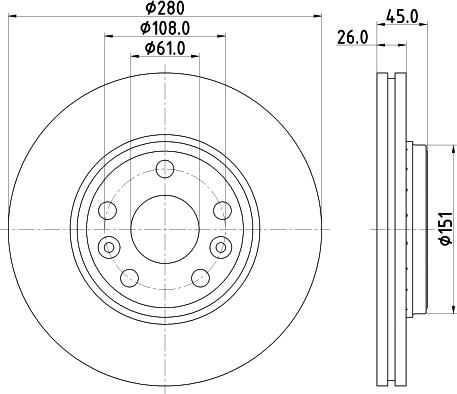 DON PCD15692 - Bremžu diski www.autospares.lv