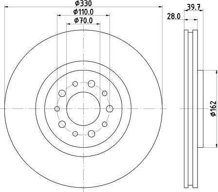 DON PCD15101 - Bremžu diski www.autospares.lv