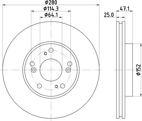 DON PCD15862 - Bremžu diski www.autospares.lv