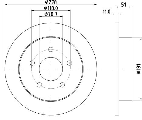 DON PCD15872 - Bremžu diski www.autospares.lv