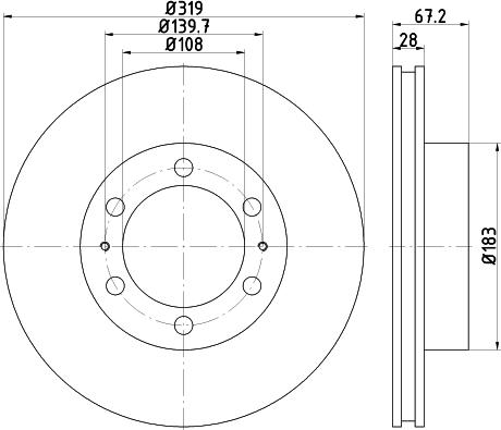 DON PCD15212 - Bremžu diski www.autospares.lv