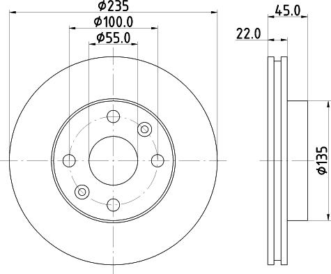 DON PCD15702 - Bremžu diski www.autospares.lv