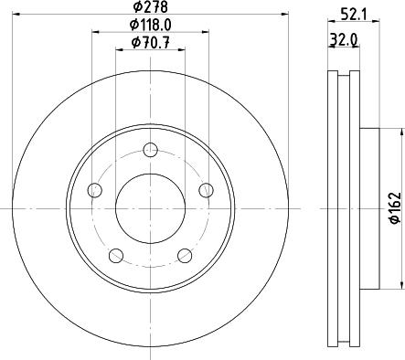 DON PCD16112 - Тормозной диск www.autospares.lv