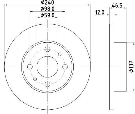 DON PCD16302 - Bremžu diski autospares.lv