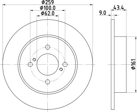 DON PCD16202 - Bremžu diski www.autospares.lv