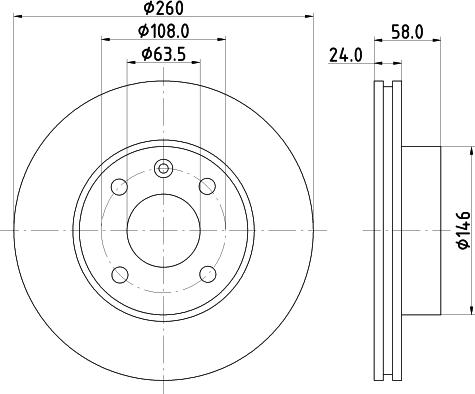 DON PCD16732 - Bremžu diski www.autospares.lv