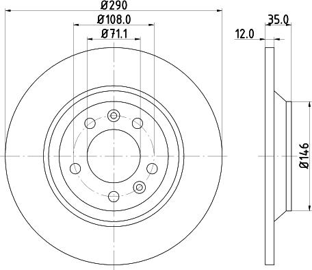 DON PCD10902 - Bremžu diski www.autospares.lv