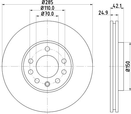 DON PCD10452 - Bremžu diski www.autospares.lv