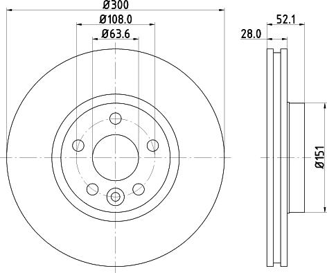 DON PCD10542 - Brake Disc www.autospares.lv