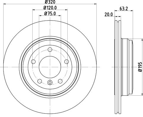 DON PCD10552 - Bremžu diski www.autospares.lv