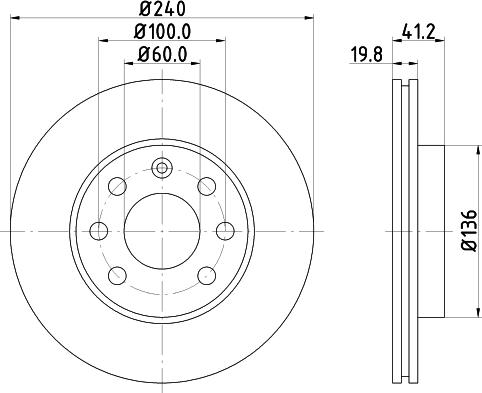 DON PCD10582 - Тормозной диск www.autospares.lv