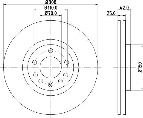 DON PCD10572 - Bremžu diski www.autospares.lv