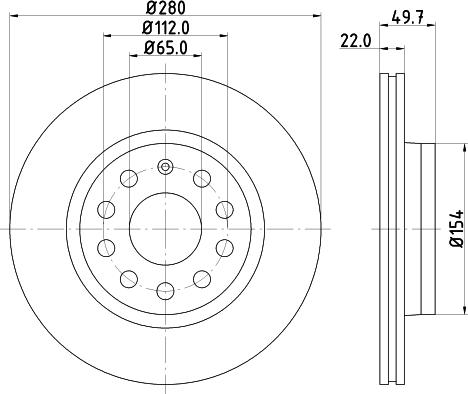 DON PCD10042 - Тормозной диск www.autospares.lv