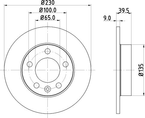 DON PCD10032 - Тормозной диск www.autospares.lv