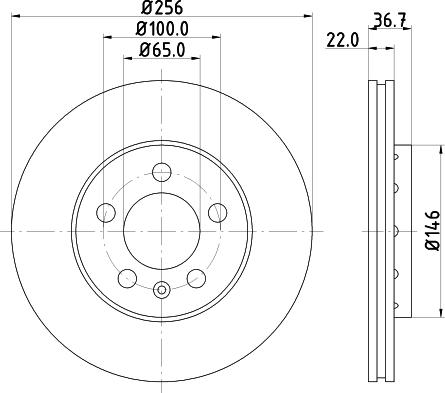 DON PCD10022 - Тормозной диск www.autospares.lv