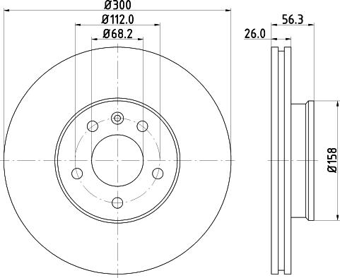 DON PCD10802 - Brake Disc www.autospares.lv