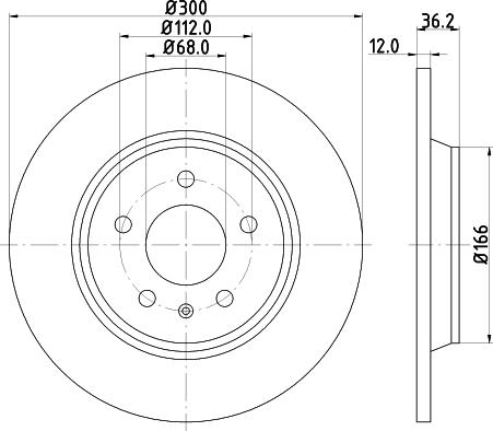 DON PCD10332 - Тормозной диск www.autospares.lv