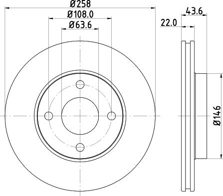 DON PCD10202 - Bremžu diski autospares.lv