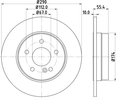 DON PCD10712 - Bremžu diski www.autospares.lv