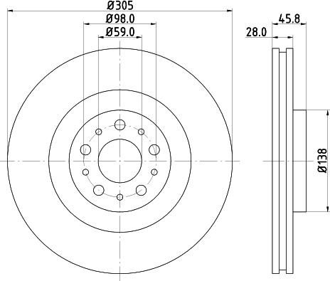 DON PCD11912 - Bremžu diski www.autospares.lv