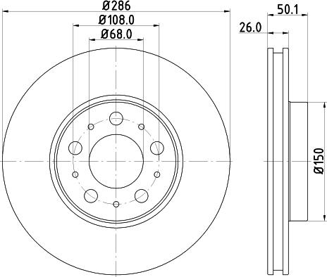 DON PCD11982 - Bremžu diski www.autospares.lv