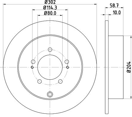 DON PCD11442 - Bremžu diski www.autospares.lv